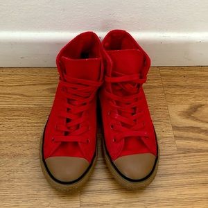 RARE red brown converse men women kids